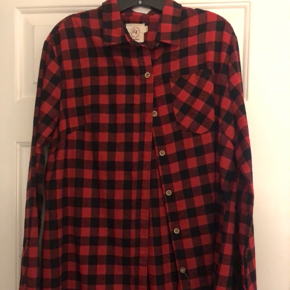 Red and black plaid flannel